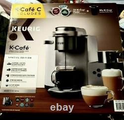 Keurig K-Cafe Special Editn Coffee Maker with Milk Frother Single Serve +36 K-Cup