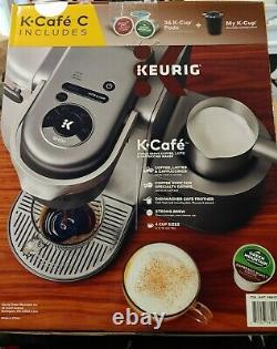 Keurig K-Cafe Special Editn Coffee Maker with Milk Frother Single Serve +36 K-Cup