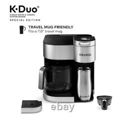 Keurig K-Duo Special Edition Single Serve K-Cup Pod & Carafe Coffee Maker Silver