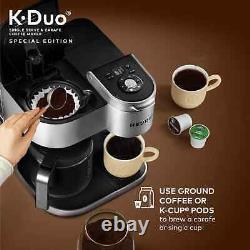 Keurig K-Duo Special Edition Single Serve K-Cup Pod Carafe Coffee Maker Silver