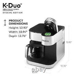 Keurig K-Duo Special Edition Single Serve K-Cup Pod Carafe Coffee Maker Silver