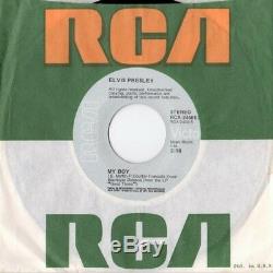 King ELVIS Presley'74 MY BOY / Lovin Arms 45 US/UK Mega Rare GREEN INSERT SLICK