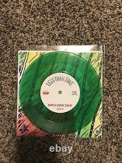 LESS THAN JAKE AMERICAN IDLE Ganga Green MINT 7 vinyl