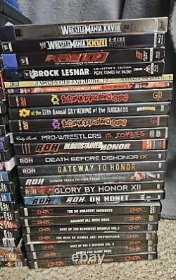 Lot of WWE/WWF DVDs + More. 96 Individual Titles