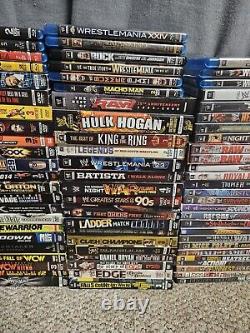 Lot of WWE/WWF DVDs + More. 96 Individual Titles. TNA. ROH. JCW. Royal Rumble