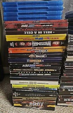 Lot of WWE/WWF DVDs + More. 96 Individual Titles. TNA. ROH. JCW. Royal Rumble