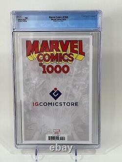 MARVEL COMICS #1000 CGC 9.8 White Pages Scott Williams Variant 2019