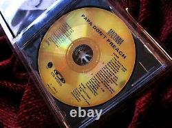 Madonna Sealed Papa Don't Preach Gold Longbox Single CDV Sealed Video Promo Lot