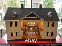 Magnificent Rare 1979. Wood? Dollhouse Labeled Electrified