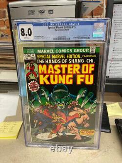 Marvel Special Edition #15 Cgc 8.0 First App Of Shang-chi Mcu! White Pages