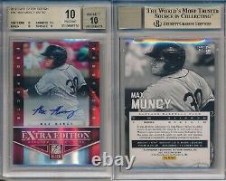 Max Muncy Dodgers 2012 Elite Extra Edition Auto #/782 Rookie Card Rc BGS 10