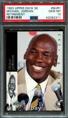 Michael Jordan 1993 Upper Deck SE #MJR1 Retirement PSA 10 pop 12