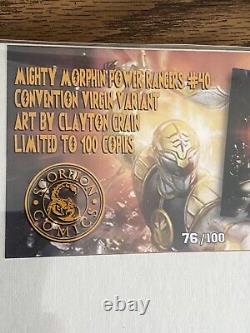 Mighty Morphin Power Rangers #40 Clayton Crain Variant NM+ Boom Scorpion Comics