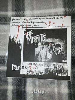 Misfits Cough/Cool b/w She Test Pressing # 3/5 with Cool Alternate Art Sleeve