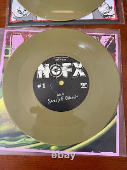 NOFX 7 INCH of The Month Rare Gold Band Version NEVER PLAYED Lmtd To 100 New