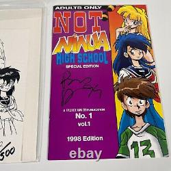 NOT Ninja High School #1 Adult 1998 Special Edition (Limited 72/500) Signed Dunn