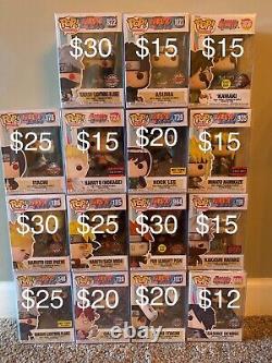 Naruto funko pops (singles or lots)