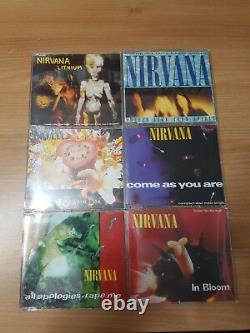 Nirvana 6cd Singles 1995 Original Ultra Rare Korea Edition Box Set Free Shipping