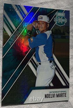 Noelvi Marte. /25 SSP 1st Card. 2017 Panini Elite Extra Edition Refractor