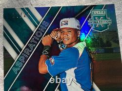 Noelvi Marte. /25 SSP 1st Card. 2017 Panini Elite Extra Edition Refractor