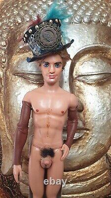 OOAK Ken Steampunk Repaint Realistic Art Anatomically Correct Homme Doll