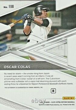 Oscar Colas Ssp /39 Hard Signed Auto Die Cut Rc 2020 Panini Elite Extra Edition