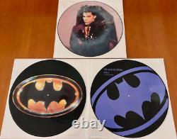 PRINCE BATMAN OST LIMITED EDITION UK 3x 12 PICTURE DISC SINGLE VINYL COLLECTION