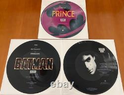 PRINCE BATMAN OST LIMITED EDITION UK 3x 12 PICTURE DISC SINGLE VINYL COLLECTION