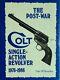 Post-war Colt Single Action Book 1976-1986 By Don Wilkerson 1st Edition