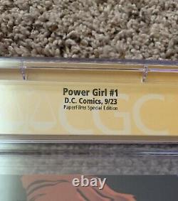 Power Girl #1 PAPERFILMS SPECIAL EDITION CGC SS 9.9 MINT signed Conner Palmiotti