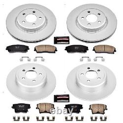 Powerstop CRK1715 4-Wheel Set Brake Discs And Pad Kit Front & Rear for Charger