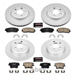 Powerstop CRK1715 Brake Discs And Pad Kit 4-Wheel Set Front & Rear for Charger