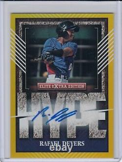 RAFAEL DEVERS 2015 Elite Extra Edition Hype Gold AUTO #'d 3/5 RC RARE RED SOX