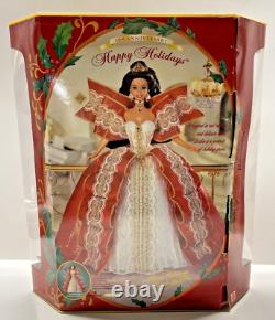 RARE 1997 Misprint Green Eyes Holiday Barbie Happy Holidays Gold Special Edition