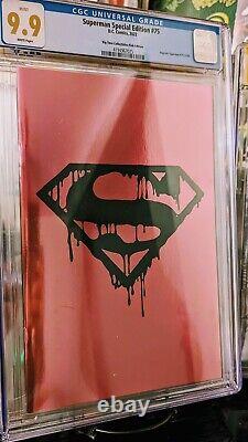 RARE CGC 9.9 Death of Superman 30th Anniversary Special #1 BTC Pink Foil Ed