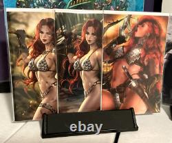 RED SONJA Virgin Variant Comic Book Set Leirix / Layne / Chew 616 NM