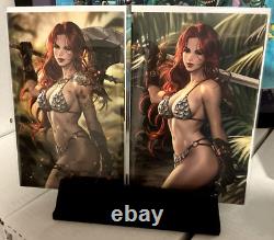RED SONJA Virgin Variant Comic Book Set Leirix / Layne / Chew 616 NM