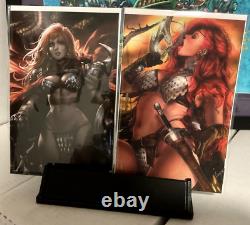 RED SONJA Virgin Variant Comic Book Set Leirix / Layne / Chew 616 NM