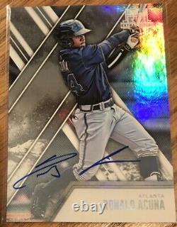 RONALD ACUNA JR AUTO? 2017 EEE Refractor Autograph RC? Atlanta Braves