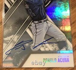 RONALD ACUNA JR AUTO? 2017 EEE Refractor Autograph RC? Atlanta Braves