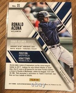RONALD ACUNA JR AUTO? 2017 EEE Refractor Autograph RC? Atlanta Braves