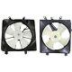 Radiator Cooling Fan With A/c Condenser Fan For 2001-2005 Honda Civic Left & Right