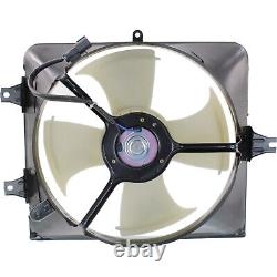 Radiator and A/C Condenser Cooling Fan Assembly Set For 2003-2007 Honda Accord