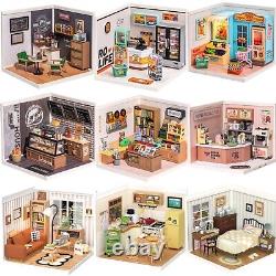 Rolife Super Creator Plastic Diy Mini Dollhouse 9 in 1 Six Grid Xmas Gift Adults