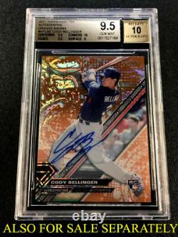 Ronald Acuna 2017 Panini Elite #31 Extra Edition Holofoil Auto Rookie Bgs 9.5 10