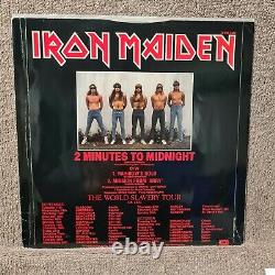 SIGNED /AUTOGRAPHED IRON MAIDEN 2 Min To Midnight 12 Vinyl