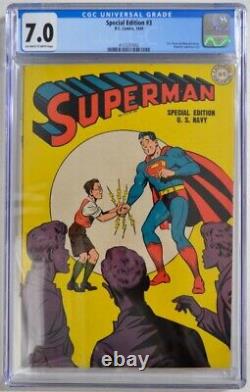SPECIAL EDITION #3 CGC 7.0 DC 1944 Superman #33 r 4th HIGHEST GRADED COPY