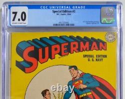 SPECIAL EDITION #3 CGC 7.0 DC 1944 Superman #33 r 4th HIGHEST GRADED COPY