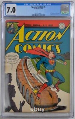 SPECIAL EDITION #6 CGC 7.0 DC 1945 Superman Action #84 HIGHEST GRADED COPY Rare