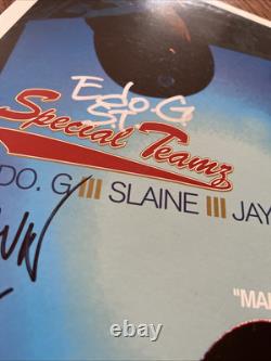 SPECIAL TEAMZ SIGNED VINYL DJ PREMIER MAIN EVENT RARE SLAINE AUTOGRAPH Boston